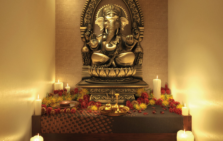 How can you decorate the Pooja Room?