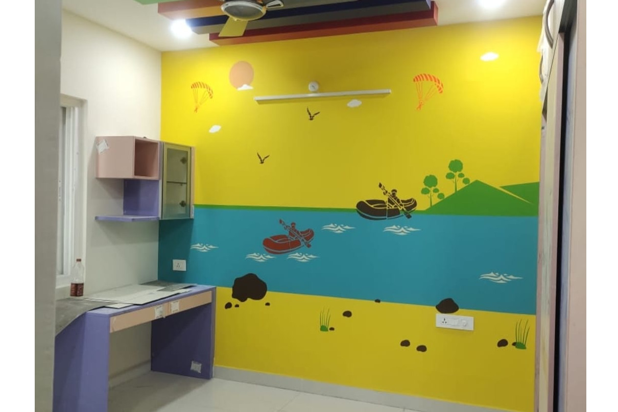 ColourDrive-ColourDrive Boating Design Kids Room Decor Design Painting  for 