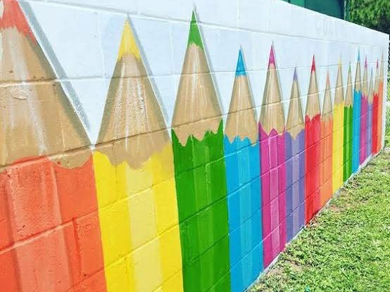 ColourDrive-Acrylic Paint  Colorful Pencils Kids Room Decor Design Painting  for 