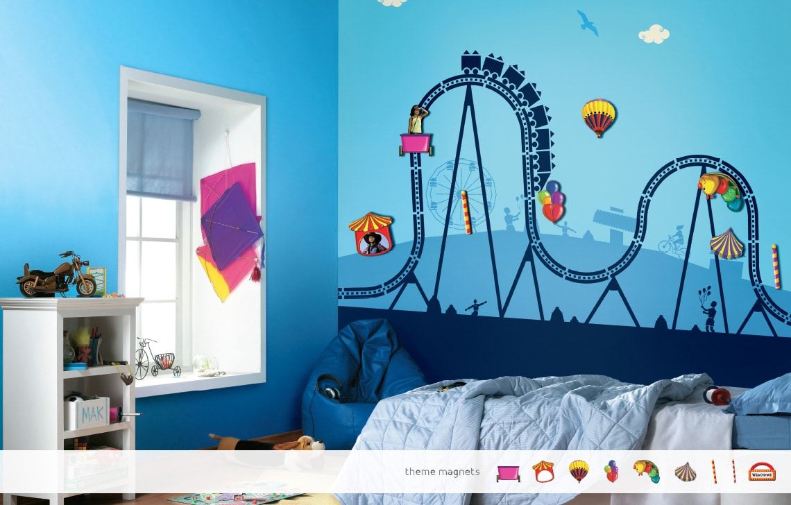 ColourDrive-Asian Paints Fun Fair - Magnet View Kids Room Decor Design Painting  for 