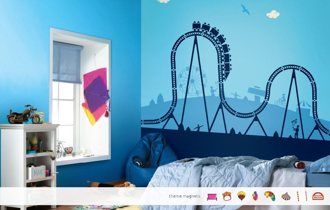 ColourDrive-Asian Paints Fun Fair - Non Magnet View Kids Room Decor Design Painting  for 
