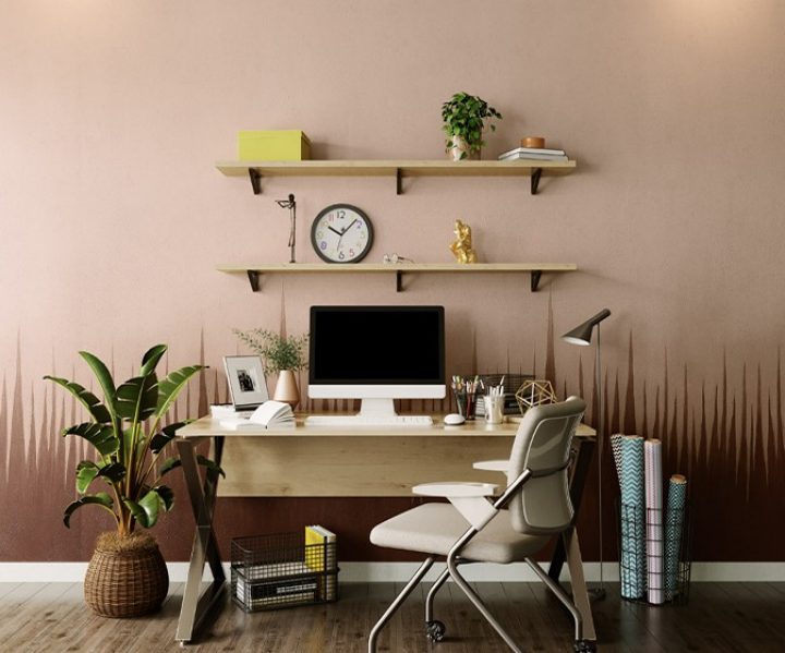 Asian Paints Royale Play Beige Dune Ombre wall texture painting design for Living Room,Dining Hall