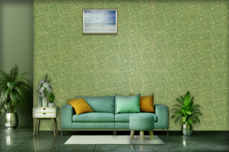 Asian Paints Royale Play Green Delta wall texture painting design for Living Room,Study Room,Kids Room,Pooja Room