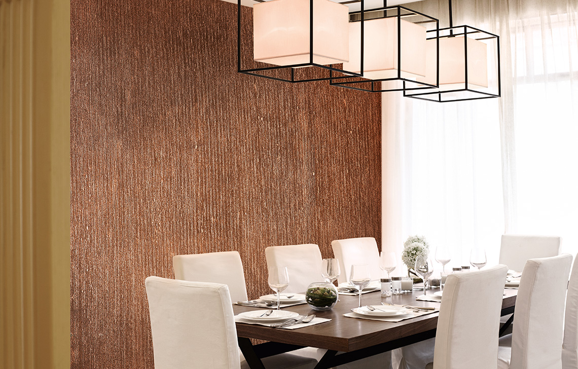 Asian Paints Royale Play Brown Linea wall texture painting design for Kitchen Room,Study Room