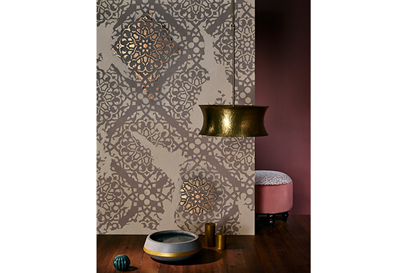 NovaColor Calcecruda Beige,Cream Calcecruda Moroccan Arabesque wall texture painting design for Living Room,Bedroom,Kitchen Room