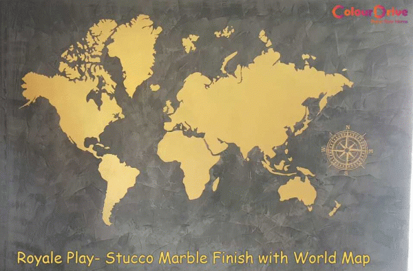 ColourDrive-Royale Play Stucco Stucco World Map