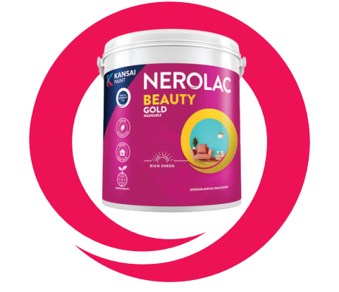 Nerolac Beauty Gold Washable for Interior Painting : ColourDrive