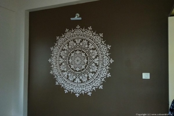 New Wall Stencil Designs Mandala Design Stencil Painting For Bedroom