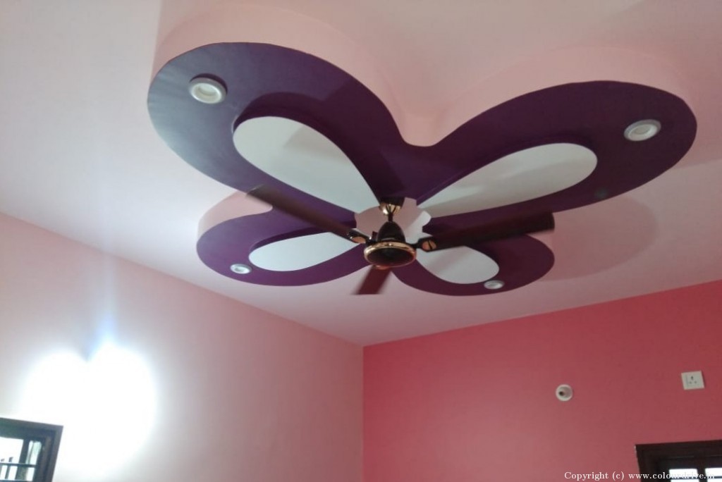 False Ceiling Design For Dining Room Butterfly With Lighting False Ceiling For Living Room