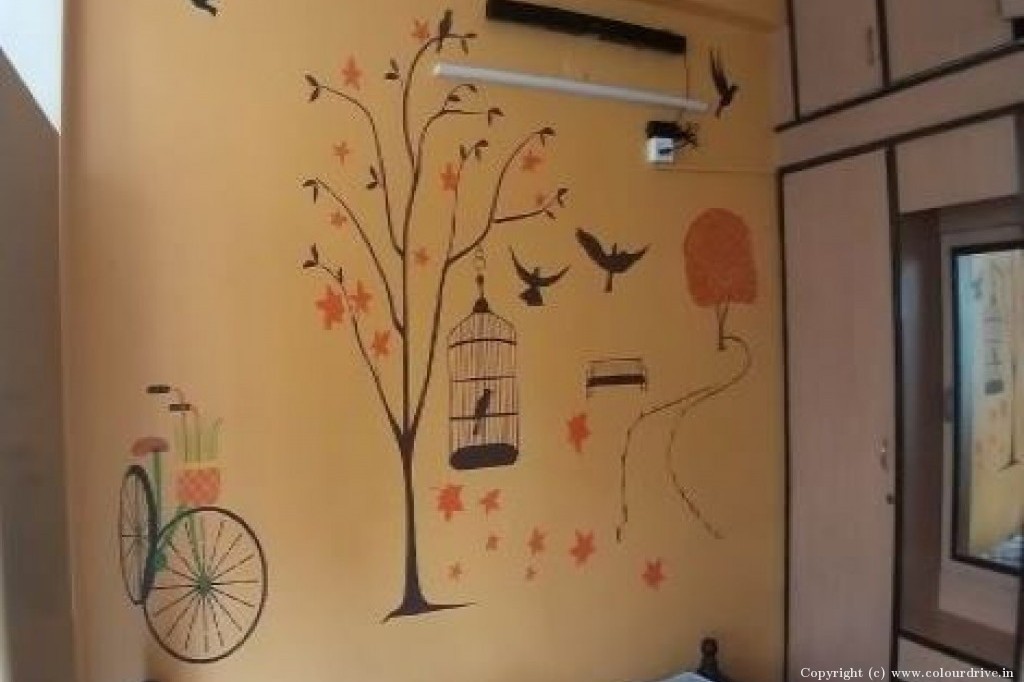 Cage And Cycle Stencil Bird In Cage Kids Room Decor For Kids Room