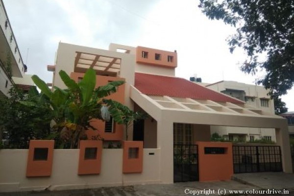 Stencil Painting, and Home Painting Recent Project at Kasturba Road Bangalore