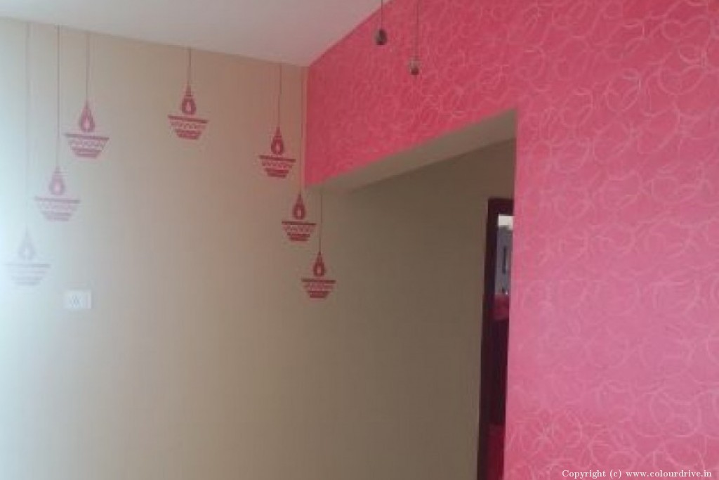 New Wall Fashion Design Stencils Diya Stencil Stencil Painting For Pooja Room