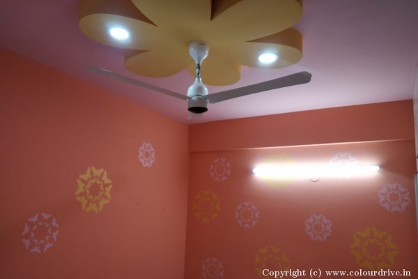False Ceiling,  Interior Painting, and Home Painting Recent Project at JP Nagar Bangalore