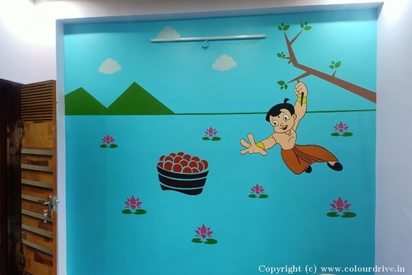 Wallpaper, and Home Painting Recent Project at Kalyan Nagar Bangalore