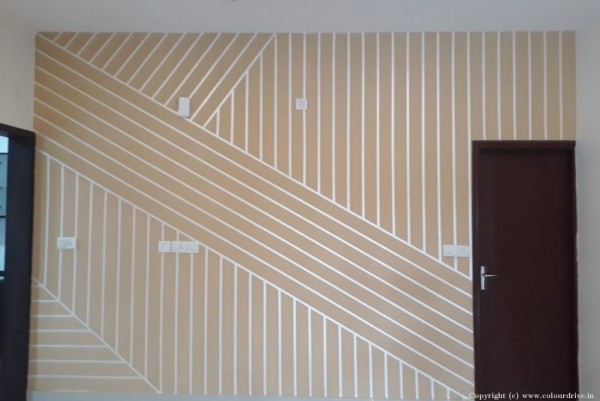 Wall Stencil Design Criss Cross Stencil Painting For Living Room