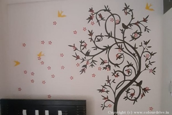 Enamel Painting,  Interior Painting,  Wallpaper, and Home Painting Recent Project at JP Nagar Bangalore