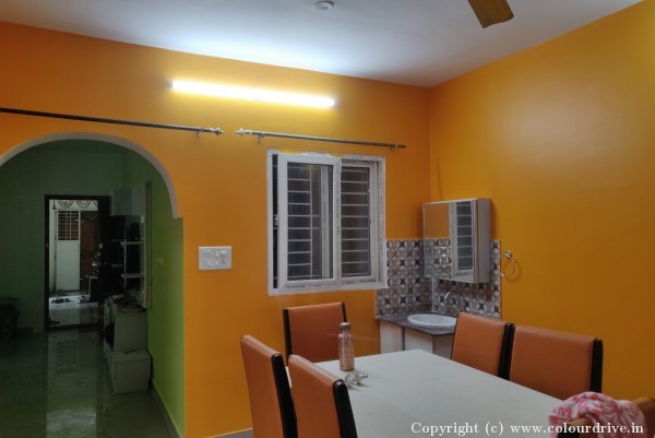 False Ceiling,  Interior Painting, and Home Painting Recent Project at Bilekahalli Bangalore