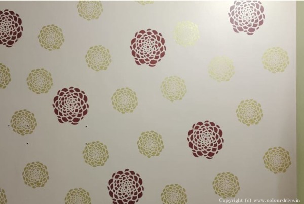 Wall Stencil Design For Bedroom Customized Large Stencil Flower Stencil Painting For Bedroom