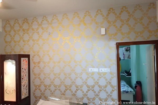 Exterior Painting,  Interior Painting,  Wallpaper, and Home Painting Recent Project at Madhura Nagar, Nizampet Hyderabad