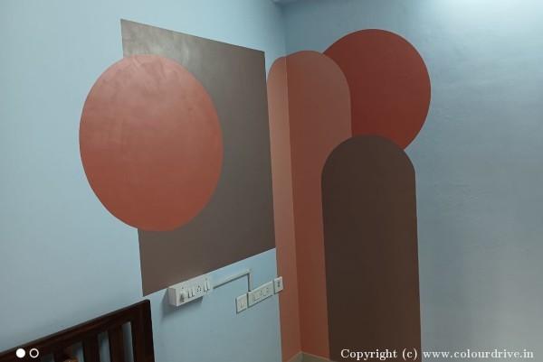 Stencil Painting,  Texture Painting, and Home Painting Recent Project at Electronics City Bangalore