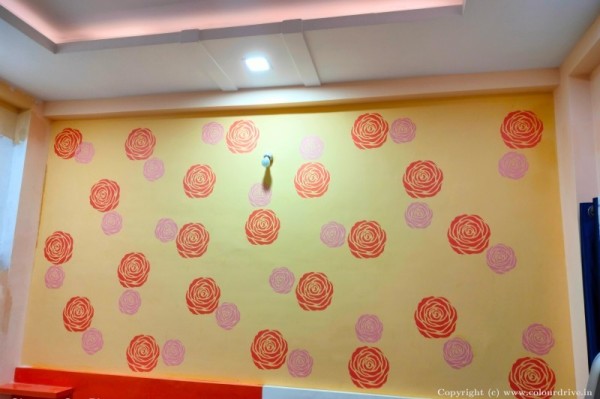 Wall Paint Design Rose Stencil Design Stencil Painting For Bedroom
