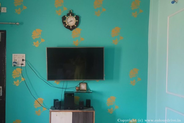 Wallpaper, and Home Painting Recent Project at Vijay Nagar Indore
