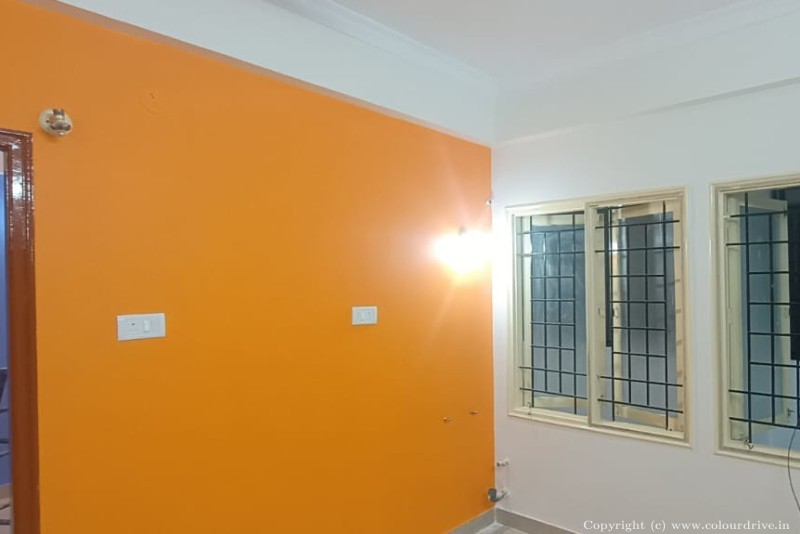 Wall Paint Design Ideas Orange Colour Wall Painting Interior Painting For Living Room