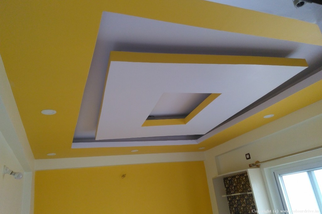 Gypsum Board False Ceiling Design Square Shape Ceiling Design False Ceiling For Living Room