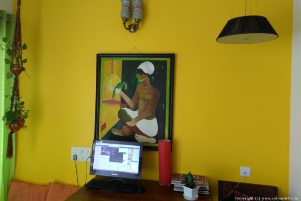Home Interior Painting Design Ideas Yellow Colour Ideas Interior Painting For Study Room