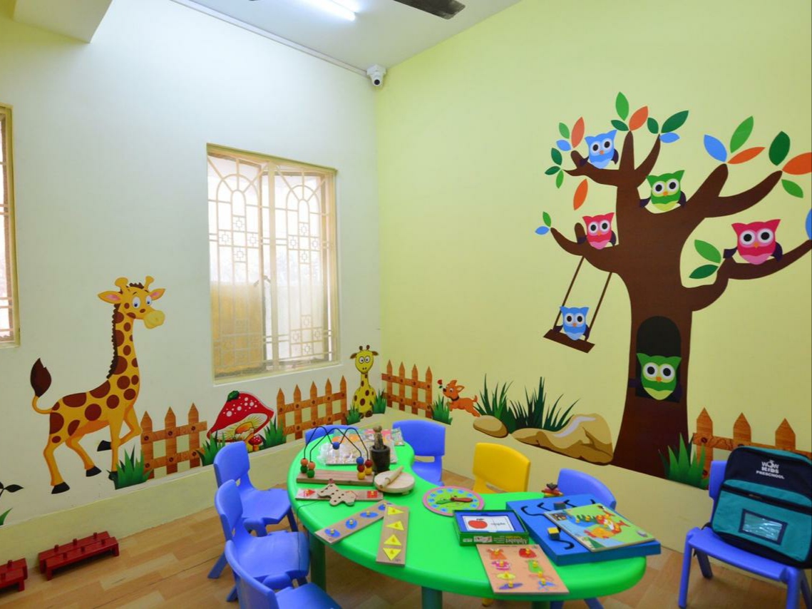 ColourDrive-Acrylic Paint Play School Wall Painting Jungle Theme wall kidsRoomDecor design painting for Kids Room,Kids Play School