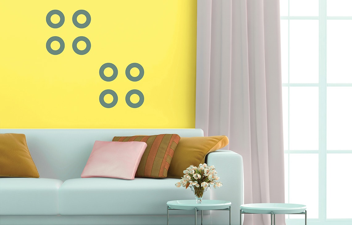 ColourDrive-Royale Luxury Emulsion Nature Stencils Moon wall stencil design painting for Kids Room