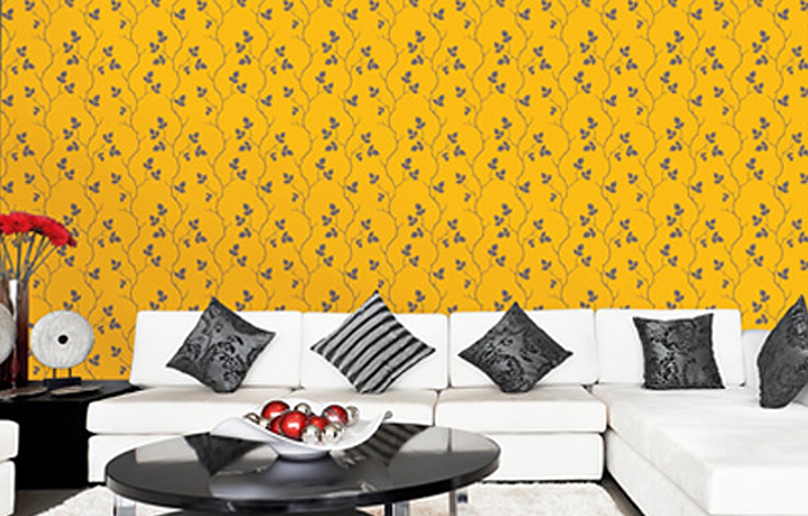 ColourDrive-Royale Luxury Emulsion All Over Stencils Grapevine wall stencil design painting for Bedroom,Kids Room,Dining Hall