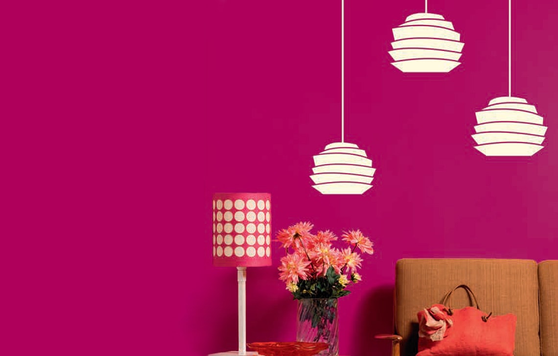 ColourDrive-Royale Luxury Emulsion Theme Wall Stencils Glory Glow wall stencil design painting for Bedroom,Kids Room