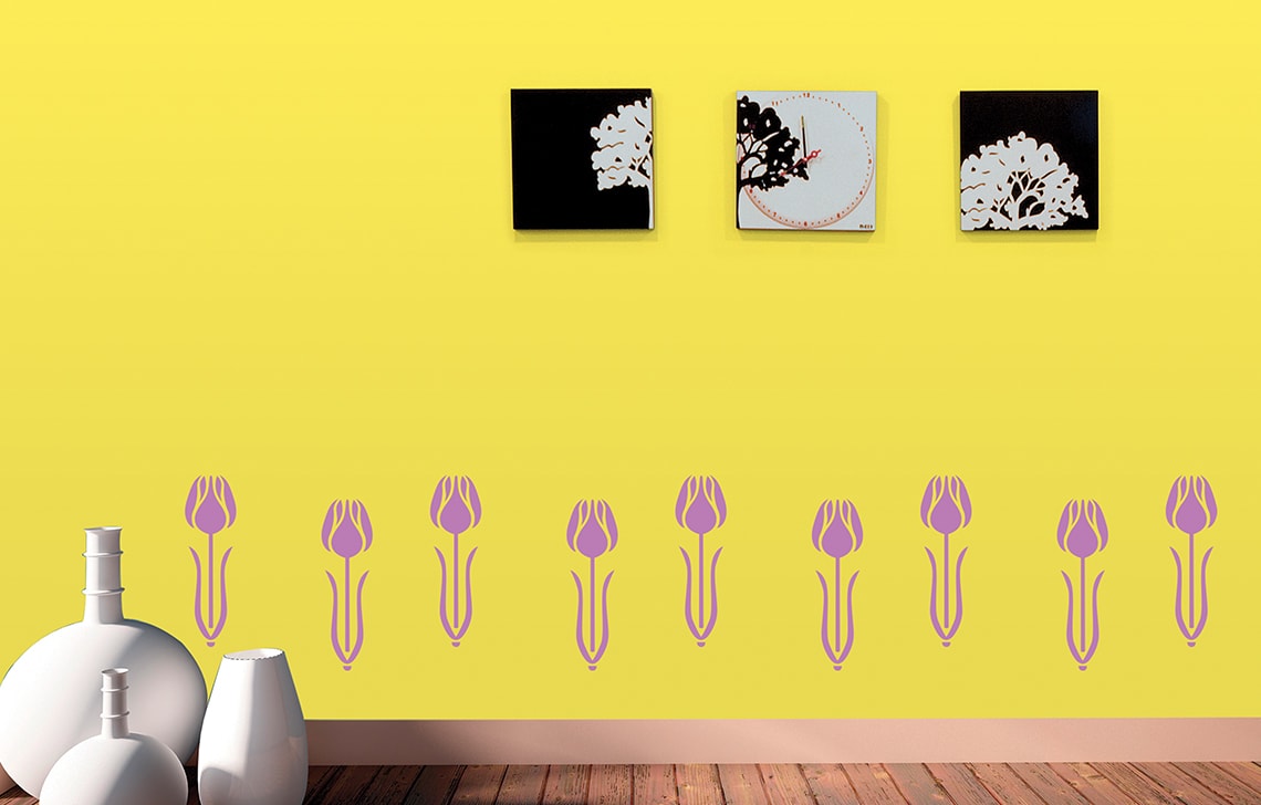 ColourDrive-Royale Luxury Emulsion Nature Stencils Spring wall stencil design painting for Bedroom,Kitchen Room,Kids Room