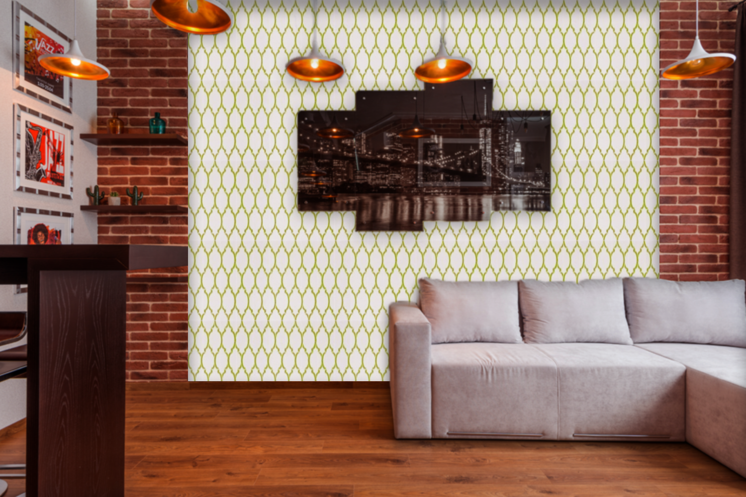 ColourDrive-Royale Luxury Emulsion Nature Stencils Pigeon Net wall stencil design painting for Bedroom,Dining Hall