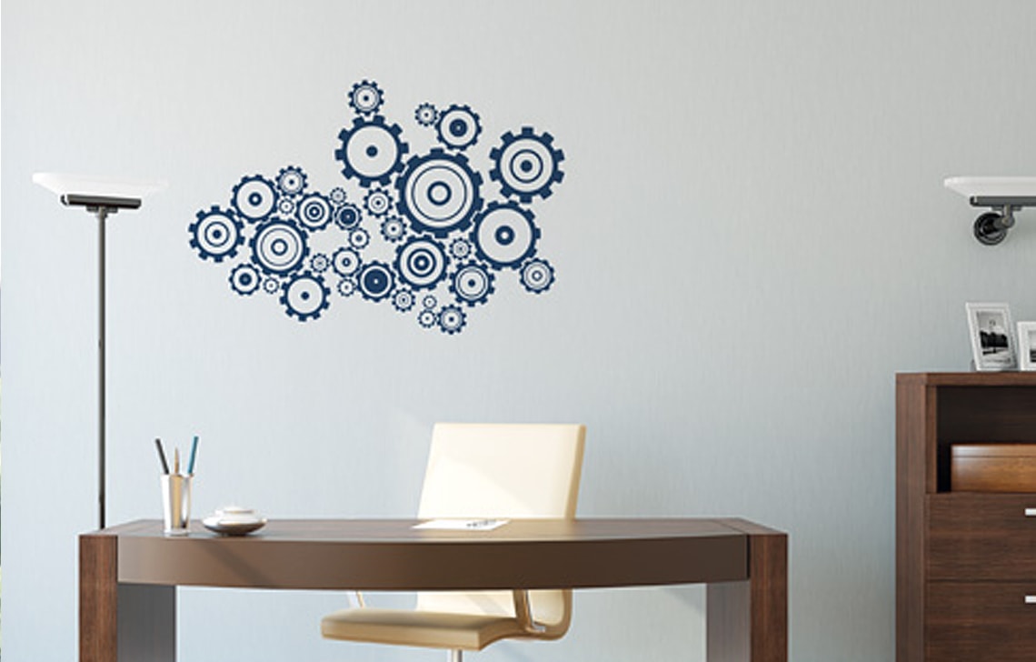 ColourDrive-Royale Luxury Emulsion Theme Wall Stencils Mechatronics wall stencil design painting for Bedroom,Study Room,Kids Room