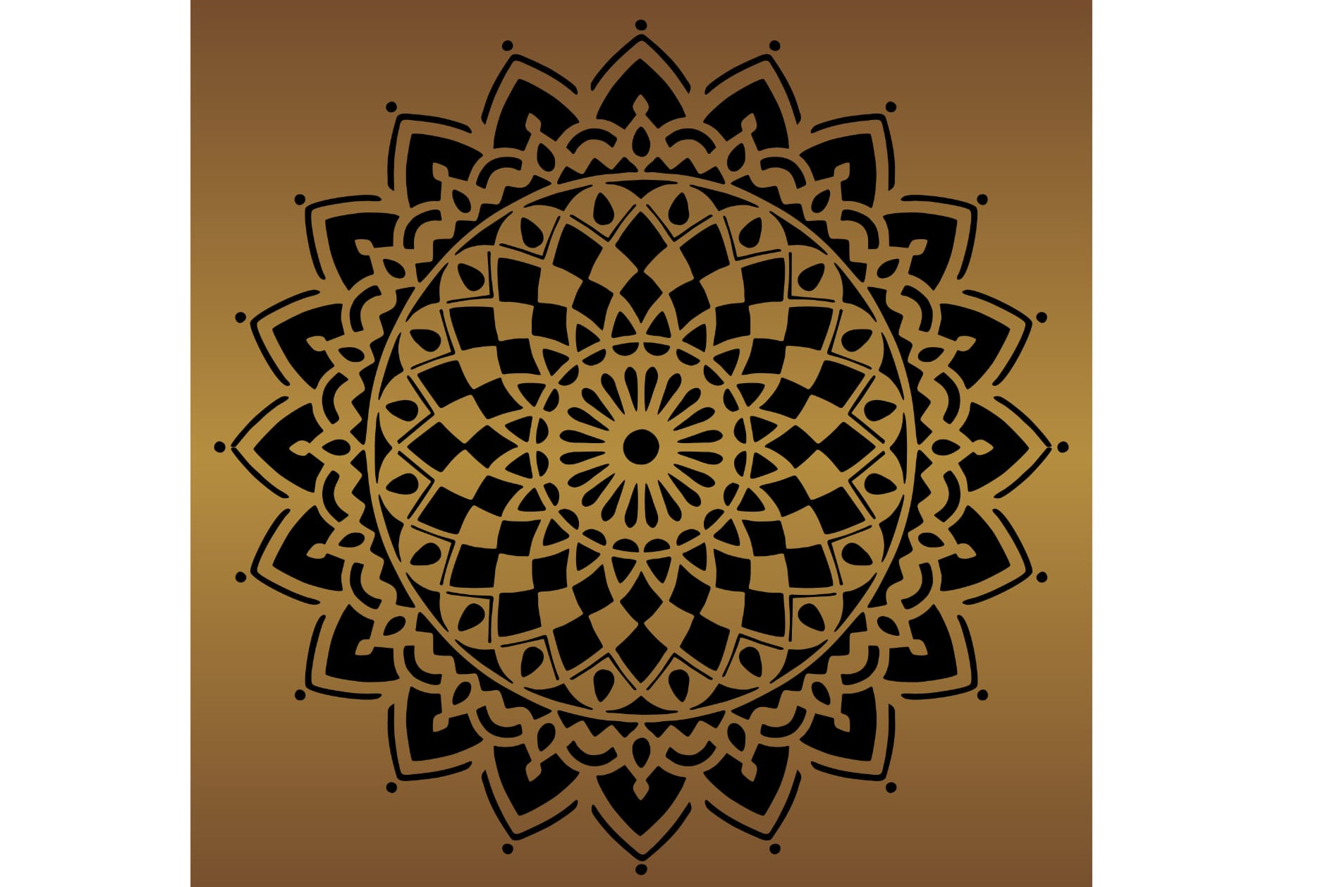 ColourDrive-Royale Luxury Emulsion Asian Paint Mandala Pattern 2 wall stencil design painting for Master Bedroom,Dining Hall