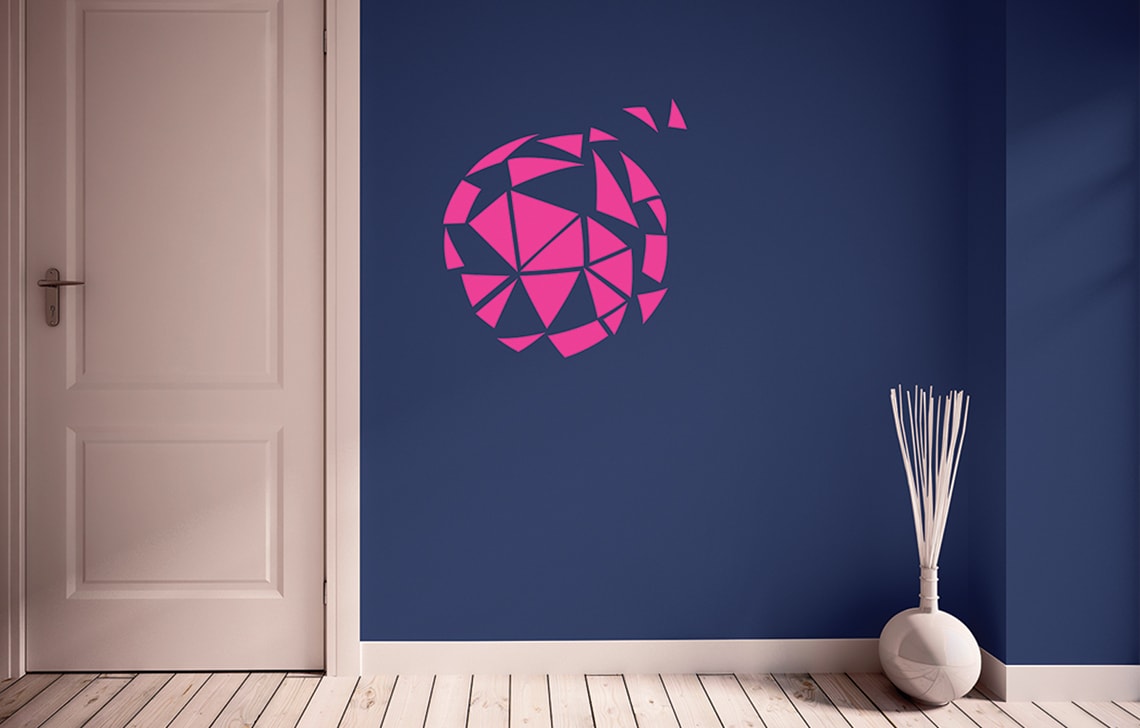 ColourDrive-Royale Luxury Emulsion Geometric Stencil Endless Symphony wall stencil design painting for Bedroom,Study Room,Kids Room