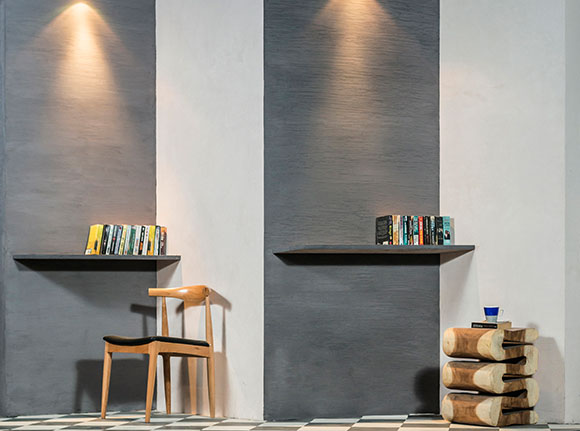 ColourDrive-Royale Play Marmorino IDC Marmorino KS Marmorino wall texture design painting for Study Room