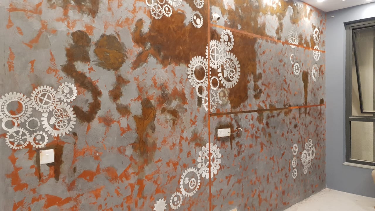 ColourDrive-NovaColor Calcecruda Novacolor Calcecruda Calcecruda wall design wall texture design painting for Living Room