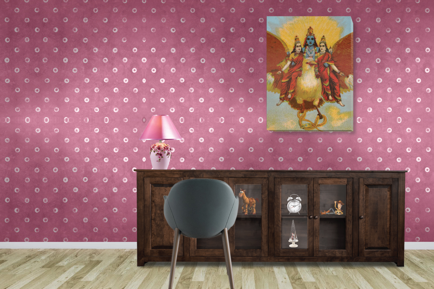 ColourDrive-Asian Paints Royale Play Interior Textures Bandhej wall texture design painting for Study Room,Guest Room