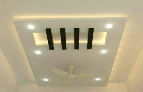 ColourDrive-Saint Gobian  Gypsum Unique Gypsum Design wall falseCeiling design painting for Living Room