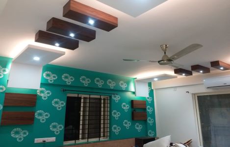 ColourDrive-Gyproc  POP Ceiling Decor wall falseCeiling design painting for Bedroom,Study Room
