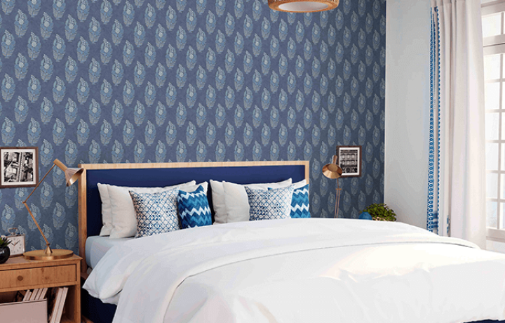 ColourDrive-Asian Paints Niyala Wallpaper Asian Paints Nilaya Wallcoverings Ranthambore Design wall houseWallpaper design painting for Bedroom