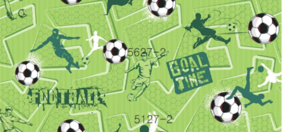 ColourDrive-Korean Wallpaper Kids Wallpaper Football wall houseWallpaper design painting for Study Room,Kids Room