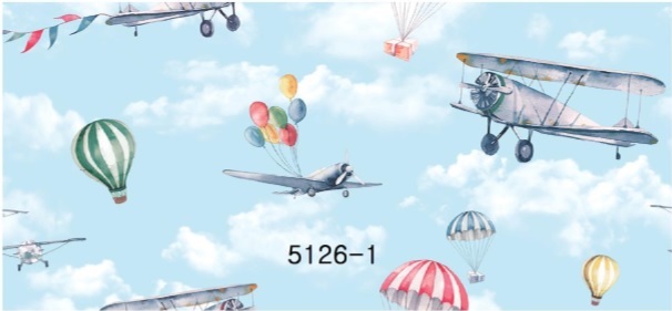 ColourDrive-Korean Wallpaper Kids Wallpaper Sky Land wall houseWallpaper design painting for Kids Room,Kids Play School,Kids Play Area