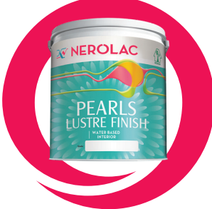 Nerolac Pearls Lustre Finish (Water Based Paint) for Interior Paint