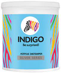 Indigo Acrylic Distemper Silver for Interior Paint