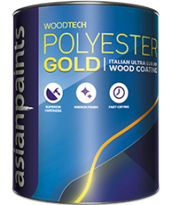 Asian WoodTech Polyester Gold for Wood Polish