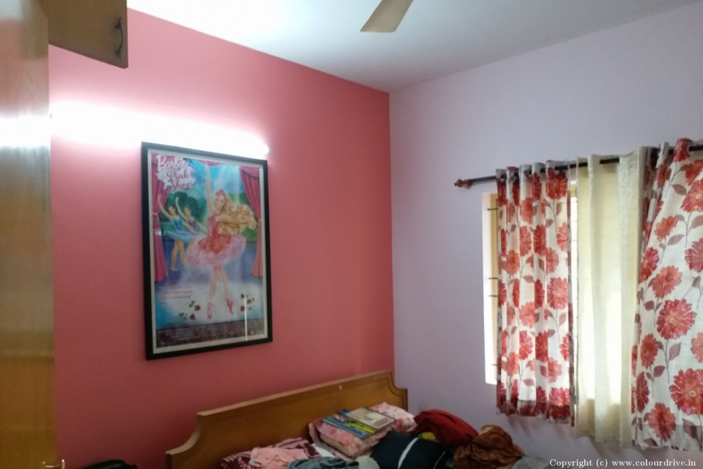 Home Interior Paint Ideas White And Pink Combi Interior Painting for Guest Bedroom